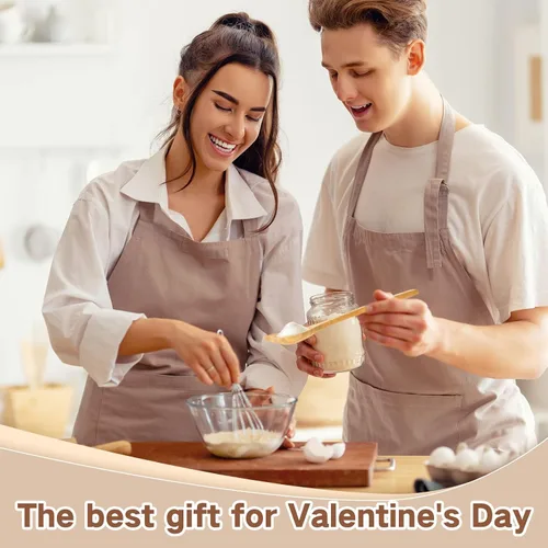 Vista 7 de Yinder 3 cucharas de madera en forma de corazón, utensilios de cocina de bambú, cucharas de corazón grabadas para cocina, regalos de boda