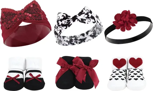 Vista 96 de Hudson Baby Conjunto de regalo de diadema y calcetines para niña