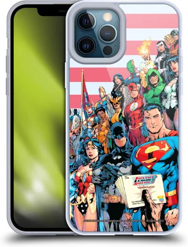 Vista 32 de Head Case Designs Funda de gel con licencia oficial de la Liga de la Justicia DC Comics #10 Darkseid War Comic Book Cover