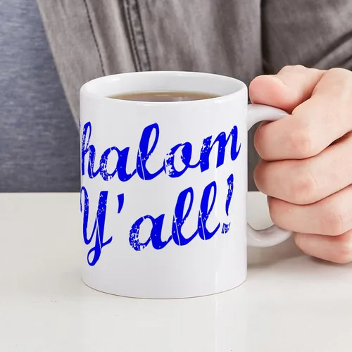 Vista 5 de CafePress Shalom, Y'all! Taza de café de cerámica de 11 oz (11.0 fl oz)