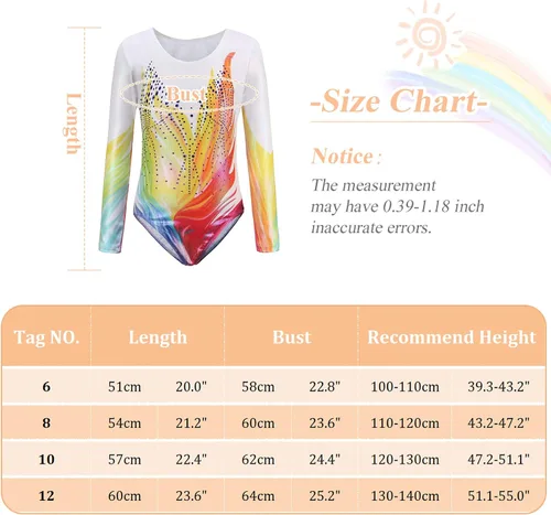 Vista 2 de Happy Cherry Leotardos de gimnasia para niñas, brillante, atlético, unitardo, ropa de baile