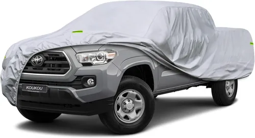 Vista 10 de KouKou Funda impermeable para automóvil para todo tipo de clima, 7 capas para automóviles con cremallera, ajuste universal para sedán, Honda Civic