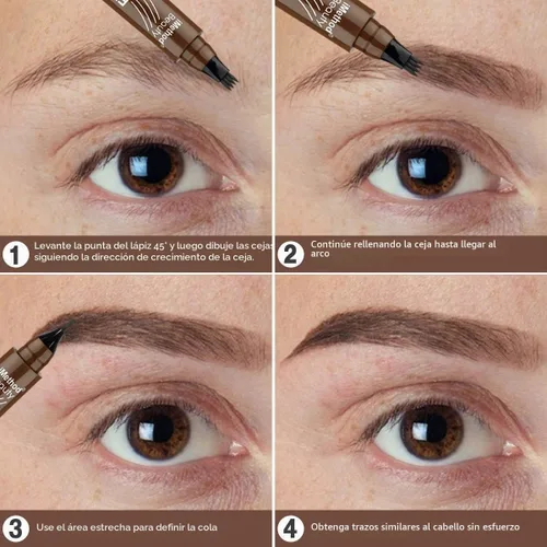 Vista 6 de iMethod - Bolígrafo para tatuaje de cejas con técnica actualizada de microblading, maquillaje de cejas de larga duración, resistente al agua y a