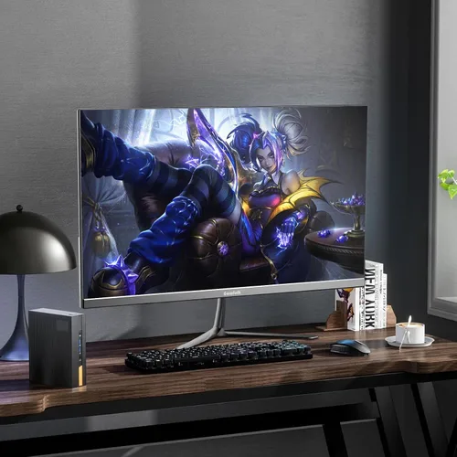 Vista 6 de Gawfolk - Monitor para juegos de 24.5 pulgadas, PC 200Hz, pantalla FHD 1080p, altavoces incorporados, 1ms sin bisel, FreeSync, 99% sRGB, ángulo