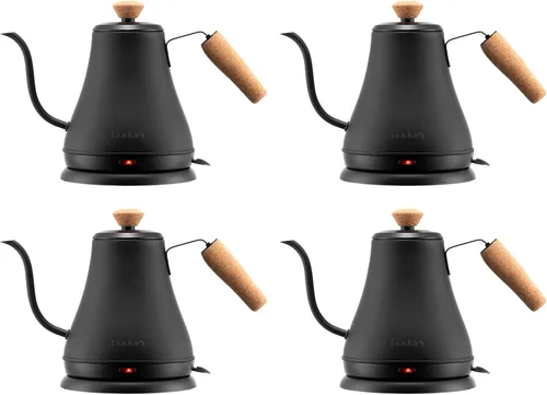 Vista 9 de Bodum Melior - Hervidor de agua eléctrico de cuello de cisne de 27 onzas, para verter sobre café y té, acero inoxidable cepillado