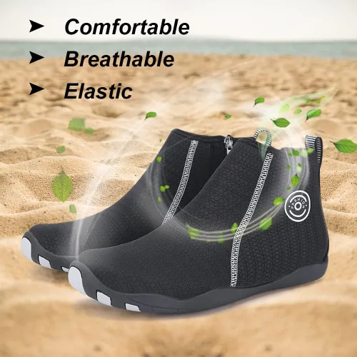 Vista 5 de Padgene Zapatos de agua de piel descalza, calcetines para hombres y mujeres, zapatos deportivos acuáticos unisex para natación, yoga, playa, correr