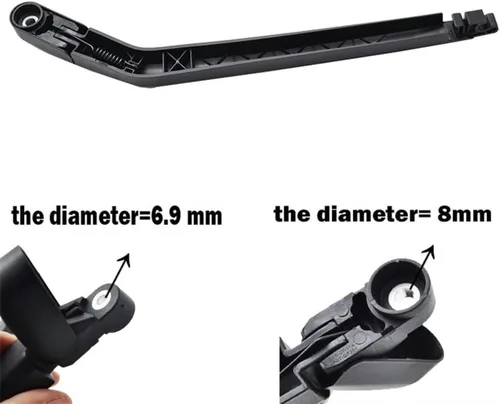 Vista 3 de Rear wiper blade and wiper arm for Nissan for X-Trail T31 2007-2012 car rear wiper