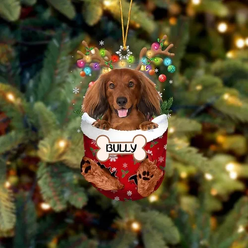 Vista 161 de IZI POD Affenpinscher Adorno de Navidad personalizado para perro, adorno de bolsillo de nieve para perro para árbol de Navidad, adorno acrílico