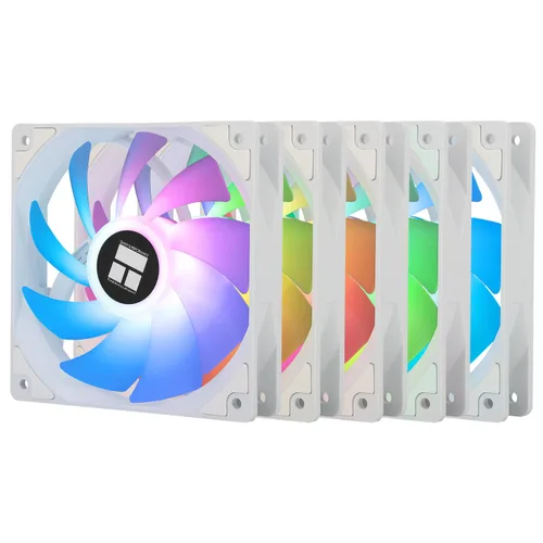 Vista 9 de Thermalright TL-C12C-S X3 Ventilador de CPU de 120mm ARGB para Caja, Ventilador de Enfriamiento Silencioso de 4 pines PWM con Rodamiento S-FDB