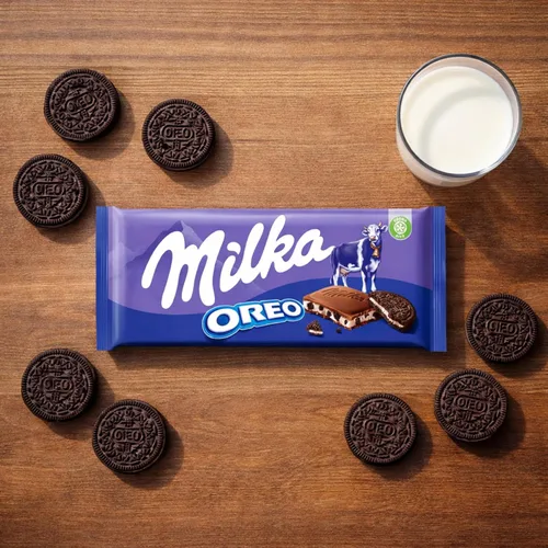 Vista 7 de Milka Chocolate con leche Oreo 3.53 oz (paquete de 10)