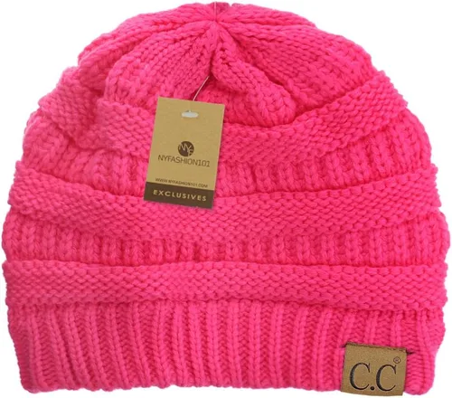Vista 425 de C.C Trendy Warm Chunky Soft Stretch Cable Knit Beanie