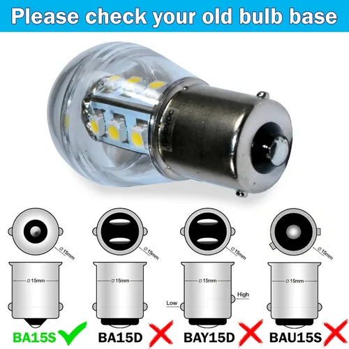 Vista 3 de HQRP Paquete de 2 bombillas LED para faros delanteros compatibles con John Deere LTR166 LTR180 LT133 LT150 LT155 LT160 LT166 LT170 LT180 LX255 LX266