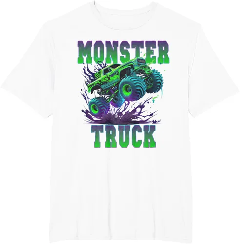 Vista 12 de Camiseta Monster Truck 4x4, Negro