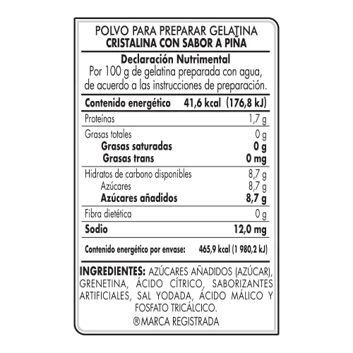 Vista 3 de D'Gari Postre de gelatina -Cristalina 5 pack (CRISTALINA)