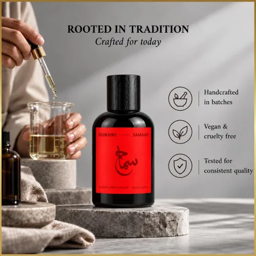 Vista 4 de Dukhni Samaah - Colonia de perfume de larga duración de 3.4 fl oz
