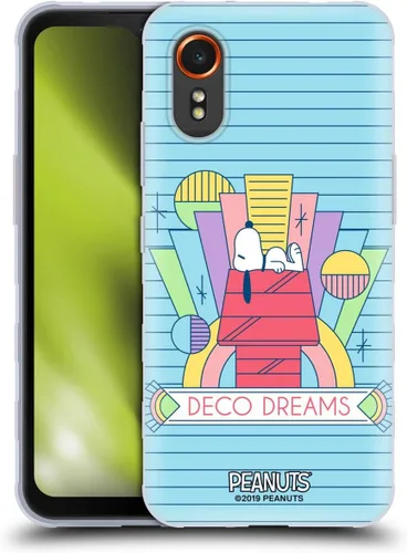 Vista 53 de Head Case Designs Snoopy Deco Dreams - Funda de gel con licencia oficial de Peanuts Blue Pattern [protección de grado militar] compatible con Google