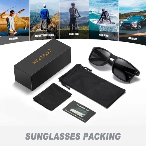Vista 7 de MEETSUN Polarized Sunglasses for Men Women Classic Sports Fishing Driving Sun Glasses UV400 Protection