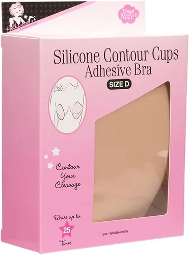 Vista 6 de Hollywood Fashion Secrets Copas de silicona para contorno de pecho autoadhesivas reutilizables hipoalergénicas talla D