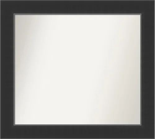 Vista 86 de Amanti Art Espejo personalizado, espejo de baño negro Astor, espejo de pared o espejo de tocador de baño sobre el fregadero (25 x 25 pulgadas)