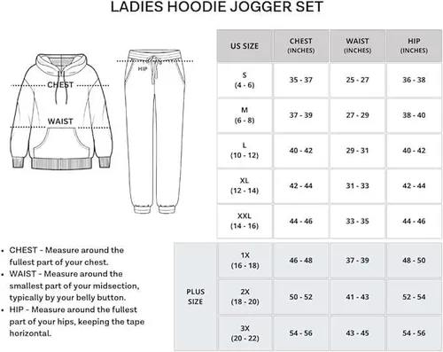 Vista 5 de Real Essentials 4 piezas sudadera con capucha y sudadera de manga larga para mujer, conjunto deportivo