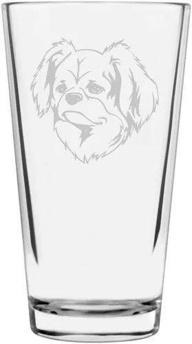 Vista 278 de Podenco Canario - Vaso de pinta de 16 onzas con temática de perro personalizado