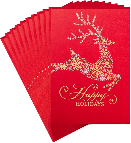 Vista 7 de Hallmark Paquete exclusivo de 4 tarjetas de Navidad (bastones de caramelo)