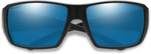 Vista 2 de Smith Guides Choice Performance - Lentes de sol deportivos, color negro mateespejo azul polarizado Chromapop