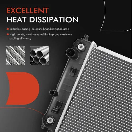 Vista 5 de A-Premium Radiador de refrigerante de motor con Trans. Enfriador de aceite compatible con Chevrolet Malibu 1997-2003 y Oldsmobile Alero 1999-2004