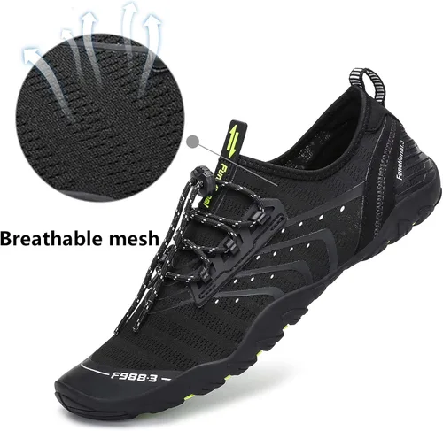 Vista 2 de Zapatos de agua para hombre y mujer, zapatos de agua descalzos, de secado rápido, para playa, natación, buceo, kayak, surf, deportes acuáticos
