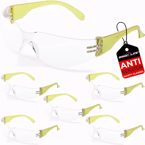Vista 10 de Lentes de seguridad con protección envolvente resistente a arañazos, lente de policarbonato resistente a impactos ANSI Z87.1 Scratch & Impact