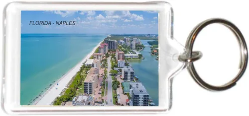 Vista 7 de Florida USA United States Acrílico Llaveros Llaveros Titulares - 6 3-Multi