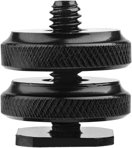 Vista 4 de Adaptador de montaje de zapata para cámara a tornillo de trípode de 1/4"-20 Adaptador de zapata de flash para equipo de cámara réflex digital