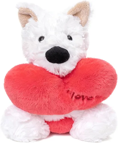 Vista 8 de Ditucu Love Elephant - Peluche de elefante con corazón rojo de 9.8 pulgadas, lindo animal de peluche suave, juguetes románticos y dulces regalos