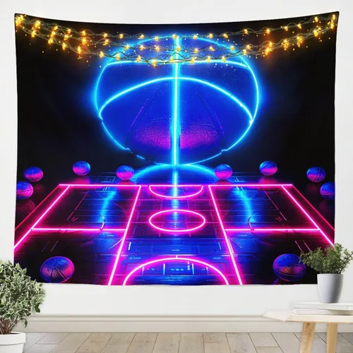 Vista 20 de Tapiz de juegos para niños pequeños de 51 x 59 pulgadas, tapices de decoración de sala de juegos para adolescentes, consola de juegos para niños