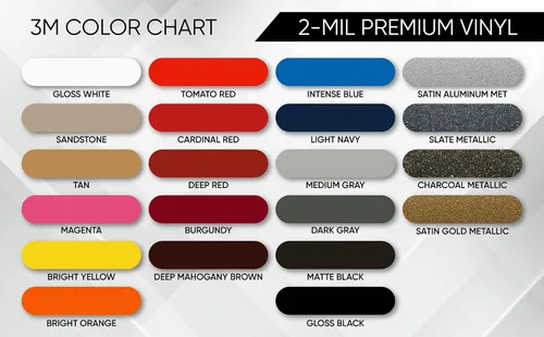 Vista 4 de 3M 3/16" x 150' Cinta de vinilo para automóvil de 2 colores (negro/borgoña)