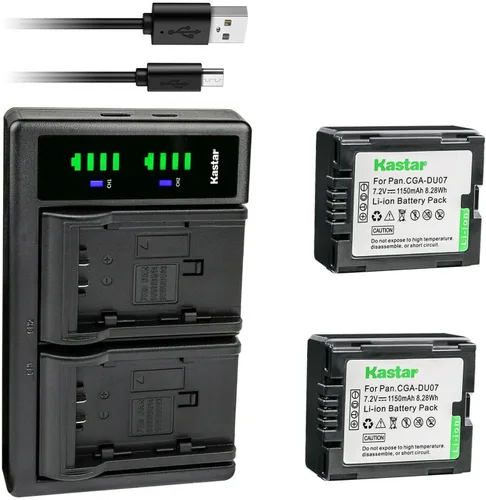 Vista 5 de Kastar Cargador de batería USB LTD2 compatible con Panasonic CGA-DU06, CGR-DU06, CGA-DU07, CGR-DU07, CGA-DU12, CGR-DU12, CGA-DU14, CGR-DU14