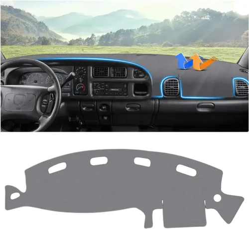 Vista 54 de Autorder Alfombrilla de cubierta de tablero para Toyota 4Runner 2003 2004 2005 2006 2007 2008 2009 Accesorios Cubierta de tablero de terciopelo
