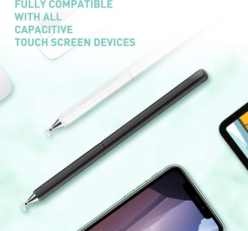 Vista 12 de Lápiz capacitivo para pantalla táctil, lápiz universal de alta sensibilidad y precisión con punta de disco capacitiva para Apple