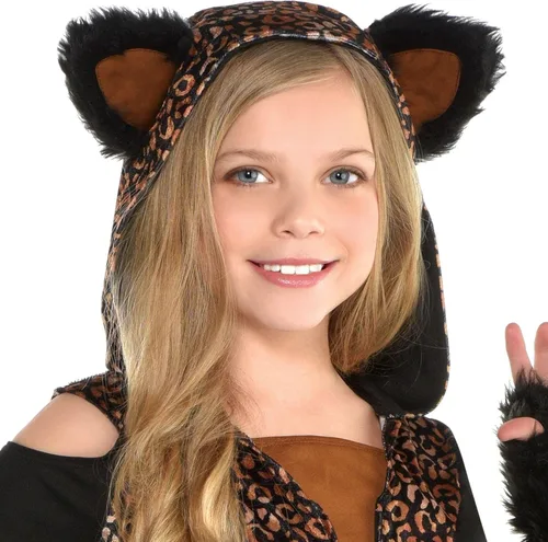 Vista 3 de amscan Girls Spot On Leopard Costume Set