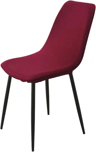 Vista 6 de Juego de 4/6/2 fundas elásticas de terciopelo para sillas de comedor, fundas de silla de comedor, estilo moderno, universal, sin brazos, protector