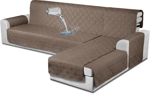 Vista 19 de TAOCOCO Fundas de Sofá Seccional 100% Impermeables en Forma de L, Fundas de Sofá de 3 Piezas, Funda de Chaise Lounge para Mascotas y Niños, Fundas