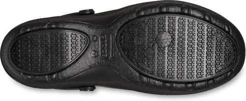 Vista 3 de Crocs Mercy Work para mujer, Negro/Negro