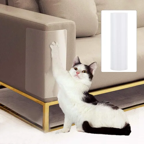 Vista 3 de 2 protectores de sofá para mascotas, protector de sofá para gatos, protector de muebles de gatos, adhesivo transparente autoadhesivo para proteger