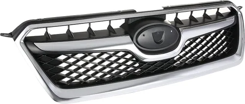 Vista 4 de KARPAL Conjunto de parrilla de parachoques delantero con moldura cromada compatible con Subaru XV Crosstrek 2013-2015
