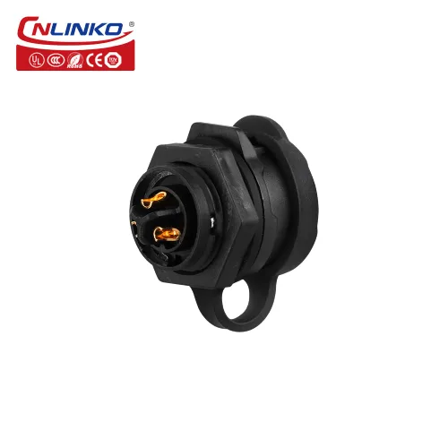 Vista 2 de CNLINKO Conector Circular de Panel IP68 M16 de Plástico de 3 Pines Macho y Hembra Eléctrico Impermeable Arnés de Cables Automático Soldadura