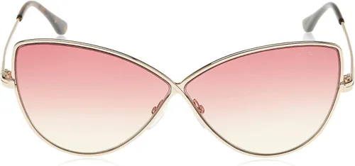 Vista 2 de Tom Ford FT0569 28T Shiny Rose Gold Elisa Cats Eyes Gafas de sol Categoría 1