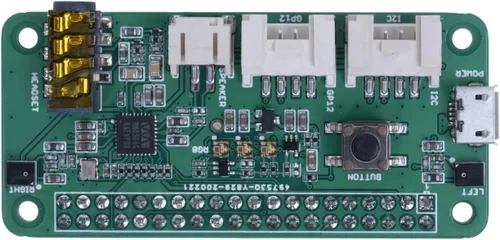 Vista 3 de Seeed Studio reSpeaker Pi HAT de 2 micrófonos para Raspberry Pi - Códec de audio WM8960, 2 micrófonos analógicos, 3 LED APA102 RGB, conector