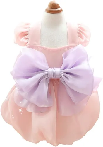 Vista 49 de Moda Vestido de Princesa de Encaje para Perro Cachorro Dulce para Perro EXTRAL Pequeño y Pequeño A-Negro XX-Pequeño