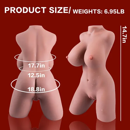 Vista 7 de Muñeca sexual masculina en 3D, muñeca sexual realista, masturbadora de culo con tetas grandes suaves, culo grande, culo para hombres, coño, torso