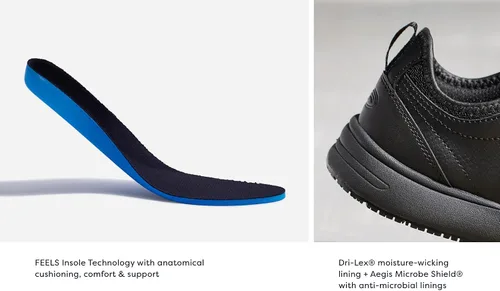 Vista 5 de Dr. Scholl's Shoes Drive - Tenis de trabajo antideslizantes para mujer, Negro